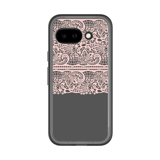 スリムプロテクションプレミアムケース［ LANVIN en Bleu - Lace - Pink ］