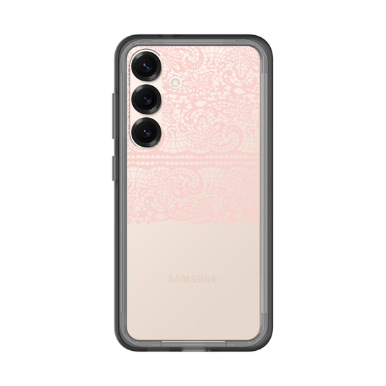 スリムプロテクションプレミアムケース［ LANVIN en Bleu - Lace - Pink ］