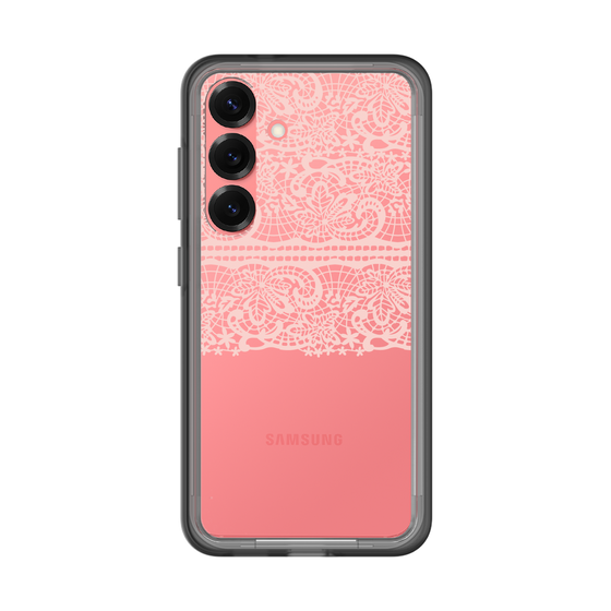 スリムプロテクションプレミアムケース［ LANVIN en Bleu - Lace - Pink ］