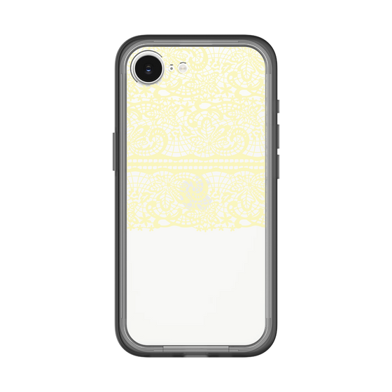 スリムプロテクションプレミアムケース［ LANVIN en Bleu - Lace - Yellow ］