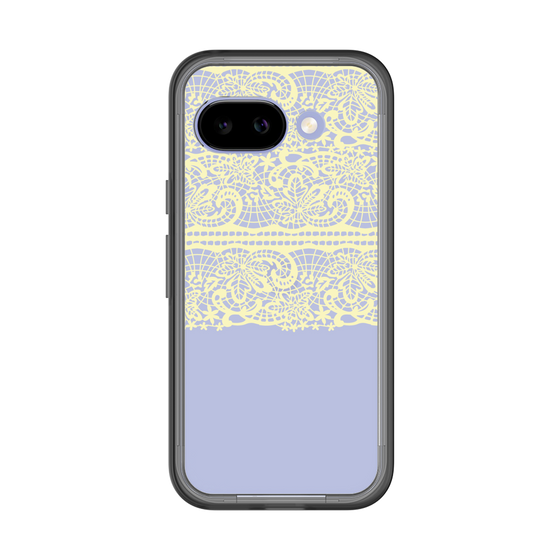 スリムプロテクションプレミアムケース［ LANVIN en Bleu - Lace - Yellow ］