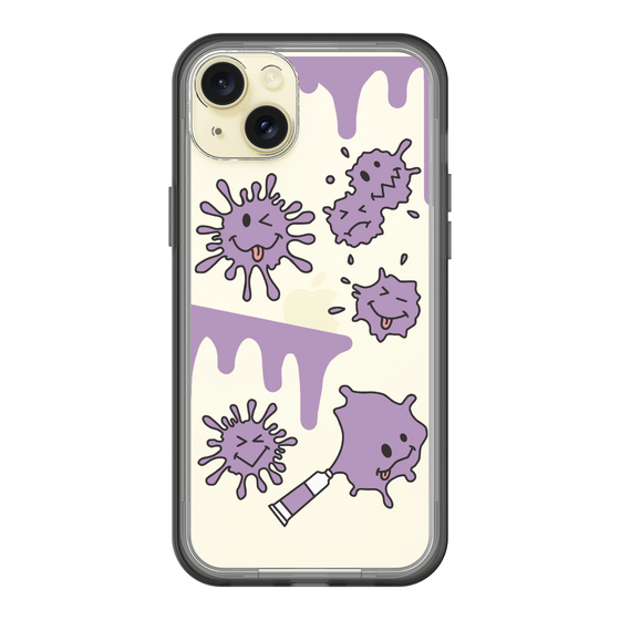 スリムプロテクションプレミアムケース［ PAINTING SMILE Purple ］