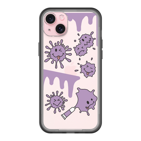 スリムプロテクションプレミアムケース［ PAINTING SMILE Purple ］