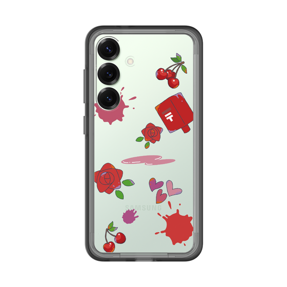 スリムプロテクションプレミアムケース［ DRAWING PAPER Red ］