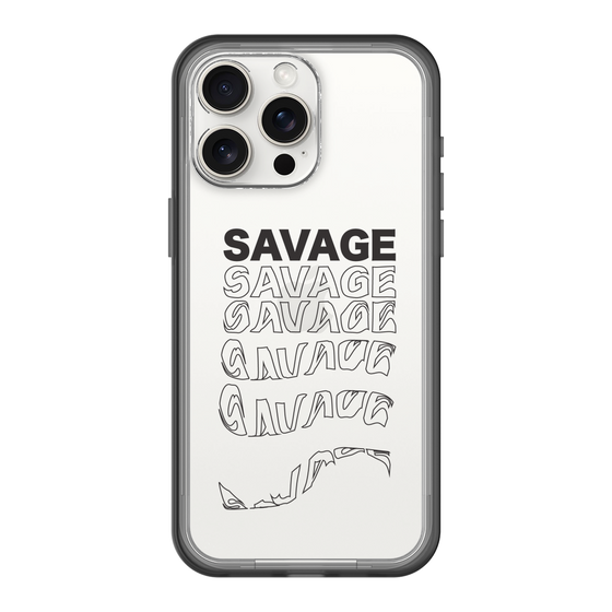 スリムプロテクションプレミアムケース［ SAVAGE Black ］