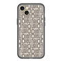 スリムプロテクションプレミアムケース［ LANVIN en Bleu - Logo Pattern - Black ］