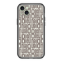 スリムプロテクションプレミアムケース［ LANVIN en Bleu - Logo Pattern - Black ］