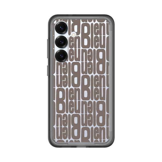 スリムプロテクションプレミアムケース［ LANVIN en Bleu - Logo Pattern - Black ］