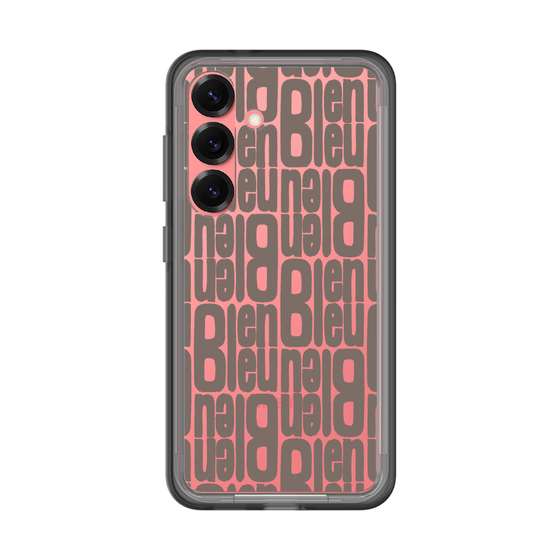 スリムプロテクションプレミアムケース［ LANVIN en Bleu - Logo Pattern - Black ］