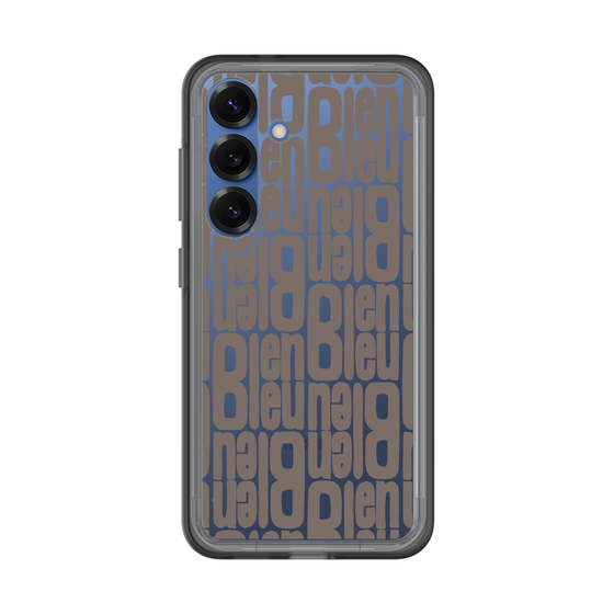 スリムプロテクションプレミアムケース［ LANVIN en Bleu - Logo Pattern - Black ］