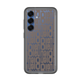 スリムプロテクションプレミアムケース［ LANVIN en Bleu - Logo Pattern - Black ］