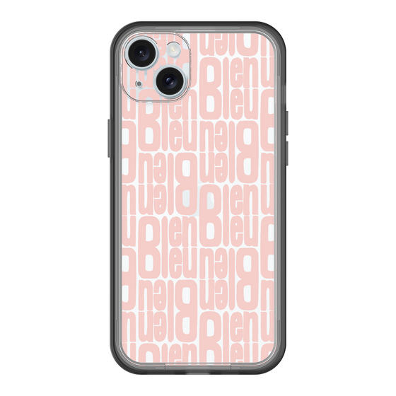 スリムプロテクションプレミアムケース［ LANVIN en Bleu - Logo Pattern - Pink ］