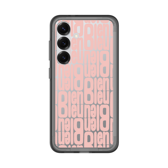 スリムプロテクションプレミアムケース［ LANVIN en Bleu - Logo Pattern - Pink ］