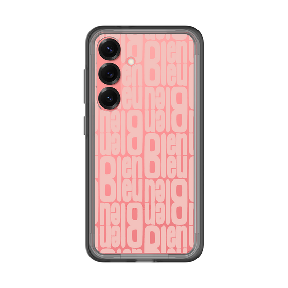 スリムプロテクションプレミアムケース［ LANVIN en Bleu - Logo Pattern - Pink ］