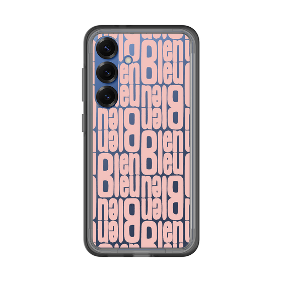 スリムプロテクションプレミアムケース［ LANVIN en Bleu - Logo Pattern - Pink ］