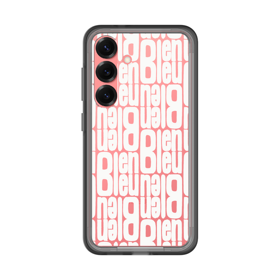 スリムプロテクションプレミアムケース［ LANVIN en Bleu - Logo Pattern - White ］