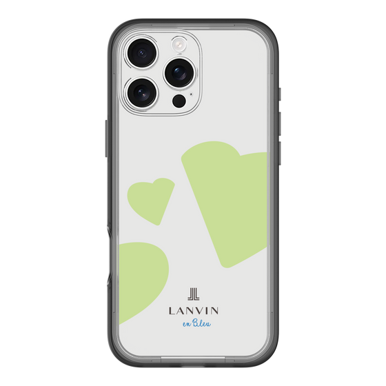 スリムプロテクションプレミアムケース［ LANVIN en Bleu Hearts Green - ランバン ハート グリーン ］
