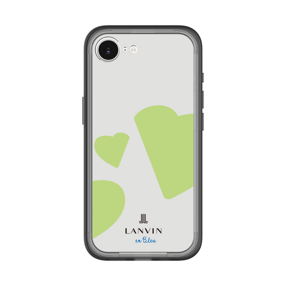 スリムプロテクションプレミアムケース［ LANVIN en Bleu Hearts Green - ランバン ハート グリーン ］