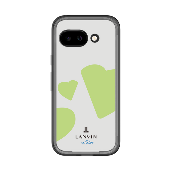 スリムプロテクションプレミアムケース［ LANVIN en Bleu Hearts Green - ランバン ハート グリーン ］