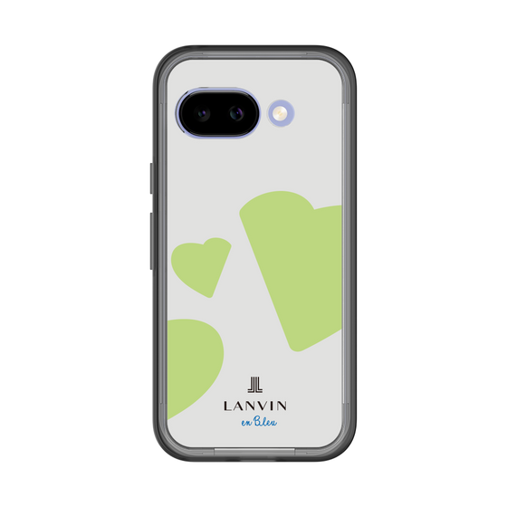 スリムプロテクションプレミアムケース［ LANVIN en Bleu Hearts Green - ランバン ハート グリーン ］