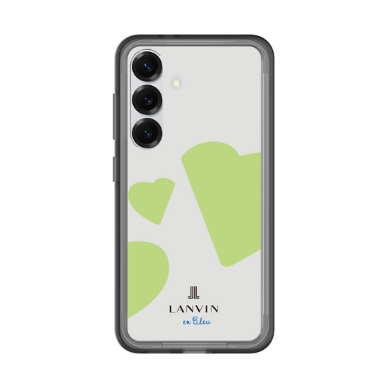 スリムプロテクションプレミアムケース［ LANVIN en Bleu Hearts Green - ランバン ハート グリーン ］