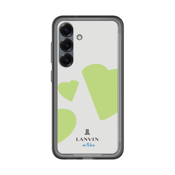 スリムプロテクションプレミアムケース［ LANVIN en Bleu Hearts Green - ランバン ハート グリーン ］