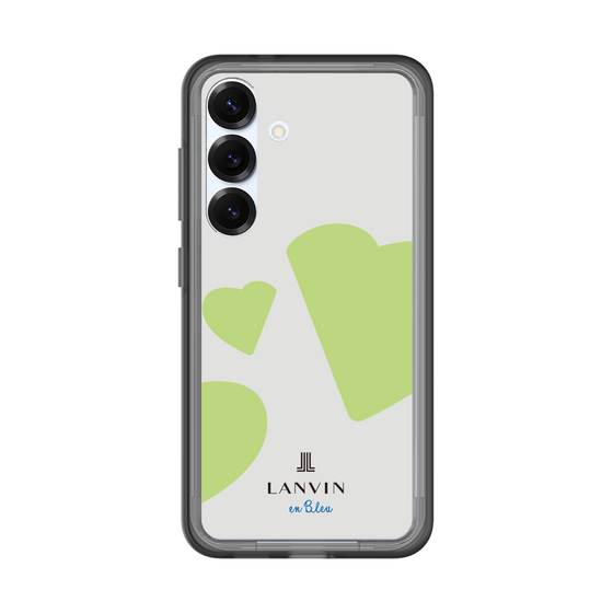 スリムプロテクションプレミアムケース［ LANVIN en Bleu Hearts Green - ランバン ハート グリーン ］