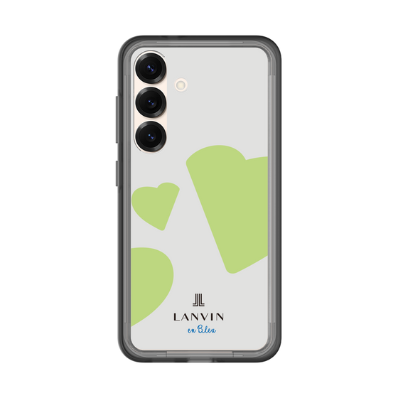 スリムプロテクションプレミアムケース［ LANVIN en Bleu Hearts Green - ランバン ハート グリーン ］
