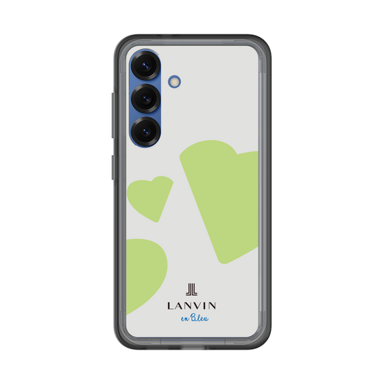 スリムプロテクションプレミアムケース［ LANVIN en Bleu Hearts Green - ランバン ハート グリーン ］