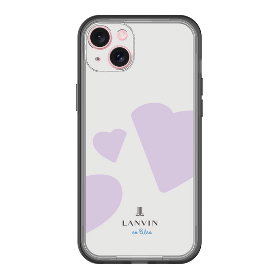 スリムプロテクションプレミアムケース［ LANVIN en Bleu Hearts Purple - ランバン ハート パープル ］