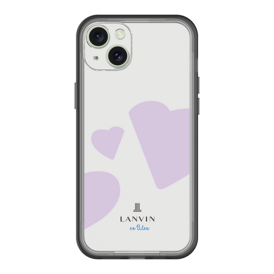 スリムプロテクションプレミアムケース［ LANVIN en Bleu Hearts Purple - ランバン ハート パープル ］
