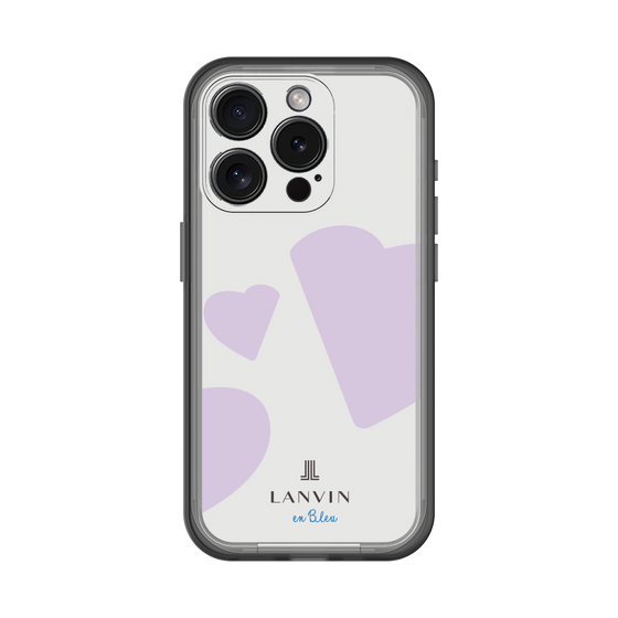 スリムプロテクションプレミアムケース［ LANVIN en Bleu Hearts Purple - ランバン ハート パープル ］