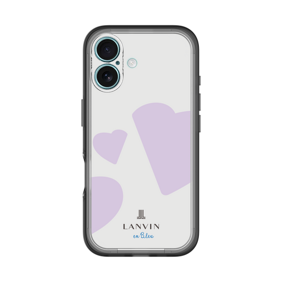 スリムプロテクションプレミアムケース［ LANVIN en Bleu Hearts Purple - ランバン ハート パープル ］