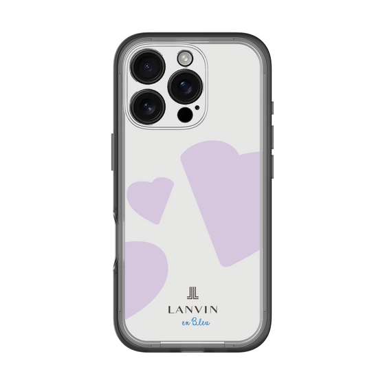 スリムプロテクションプレミアムケース［ LANVIN en Bleu Hearts Purple - ランバン ハート パープル ］