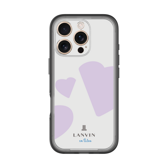 スリムプロテクションプレミアムケース［ LANVIN en Bleu Hearts Purple - ランバン ハート パープル ］