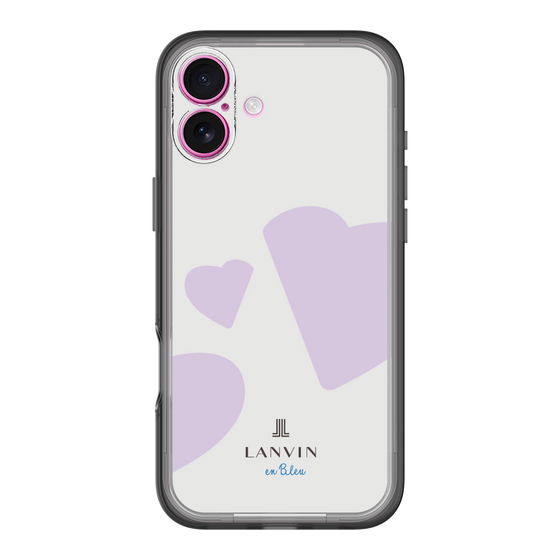 スリムプロテクションプレミアムケース［ LANVIN en Bleu Hearts Purple - ランバン ハート パープル ］