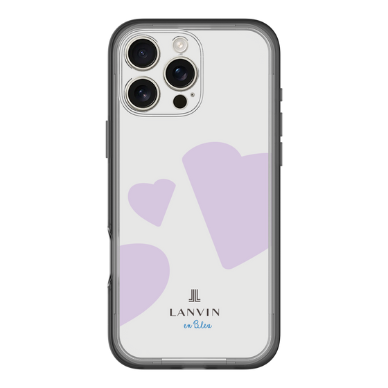 スリムプロテクションプレミアムケース［ LANVIN en Bleu Hearts Purple - ランバン ハート パープル ］
