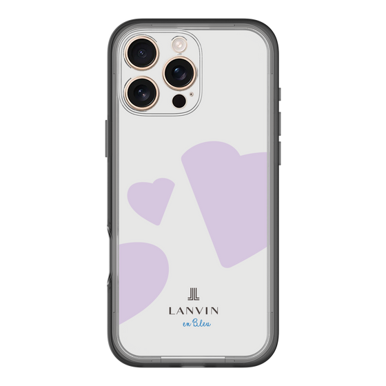 スリムプロテクションプレミアムケース［ LANVIN en Bleu Hearts Purple - ランバン ハート パープル ］