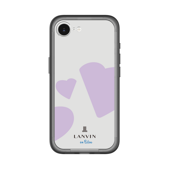 スリムプロテクションプレミアムケース［ LANVIN en Bleu Hearts Purple - ランバン ハート パープル ］