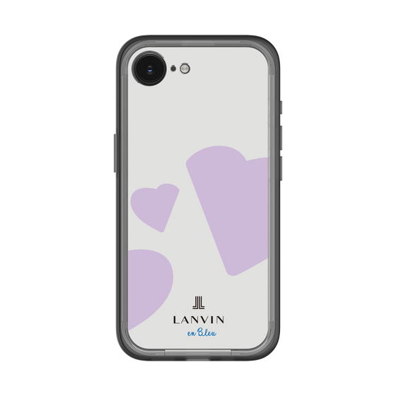 スリムプロテクションプレミアムケース［ LANVIN en Bleu Hearts Purple - ランバン ハート パープル ］