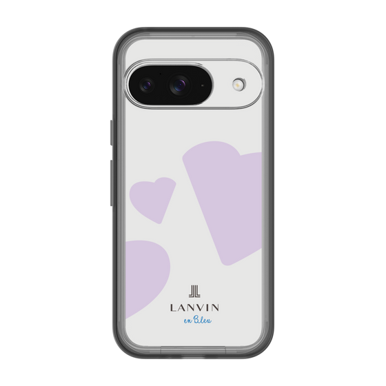 スリムプロテクションプレミアムケース［ LANVIN en Bleu Hearts Purple - ランバン ハート パープル ］