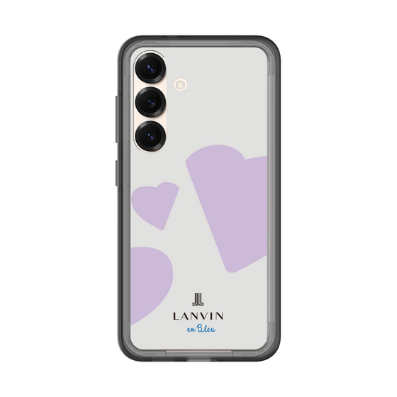 スリムプロテクションプレミアムケース［ LANVIN en Bleu Hearts Purple - ランバン ハート パープル ］