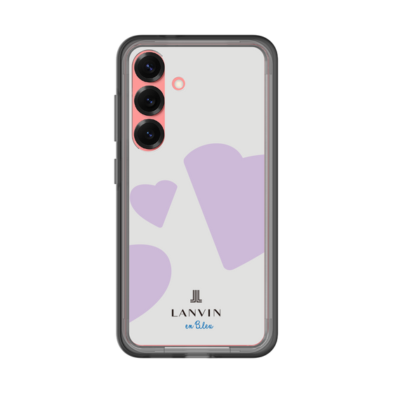 スリムプロテクションプレミアムケース［ LANVIN en Bleu Hearts Purple - ランバン ハート パープル ］