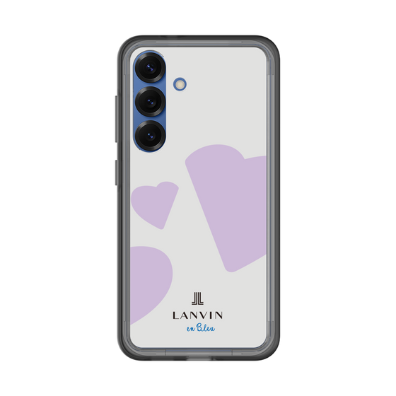 スリムプロテクションプレミアムケース［ LANVIN en Bleu Hearts Purple - ランバン ハート パープル ］
