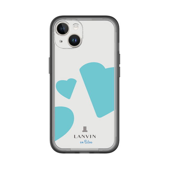 スリムプロテクションプレミアムケース［ LANVIN en Bleu Hearts Blue - ランバン ハート ブルー ］