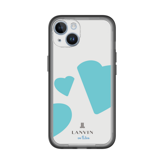 スリムプロテクションプレミアムケース［ LANVIN en Bleu Hearts Blue - ランバン ハート ブルー ］