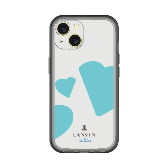 スリムプロテクションプレミアムケース［ LANVIN en Bleu Hearts Blue - ランバン ハート ブルー ］