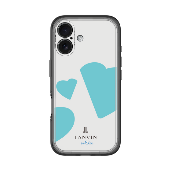 スリムプロテクションプレミアムケース［ LANVIN en Bleu Hearts Blue - ランバン ハート ブルー ］