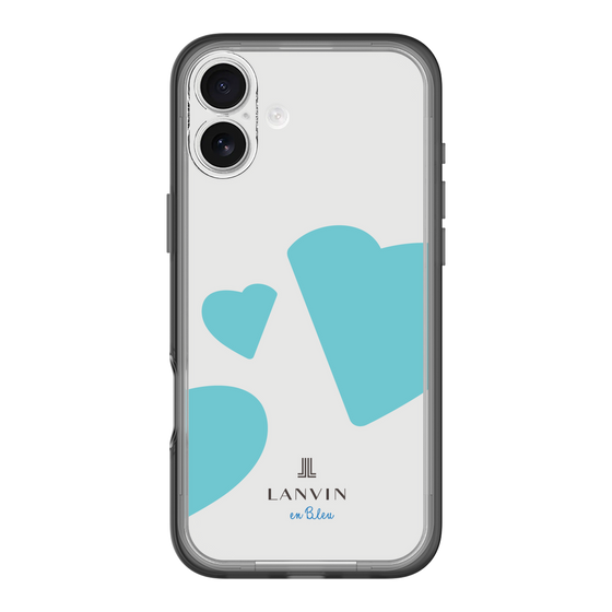 スリムプロテクションプレミアムケース［ LANVIN en Bleu Hearts Blue - ランバン ハート ブルー ］