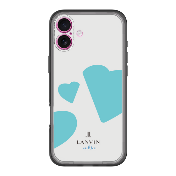 スリムプロテクションプレミアムケース［ LANVIN en Bleu Hearts Blue - ランバン ハート ブルー ］